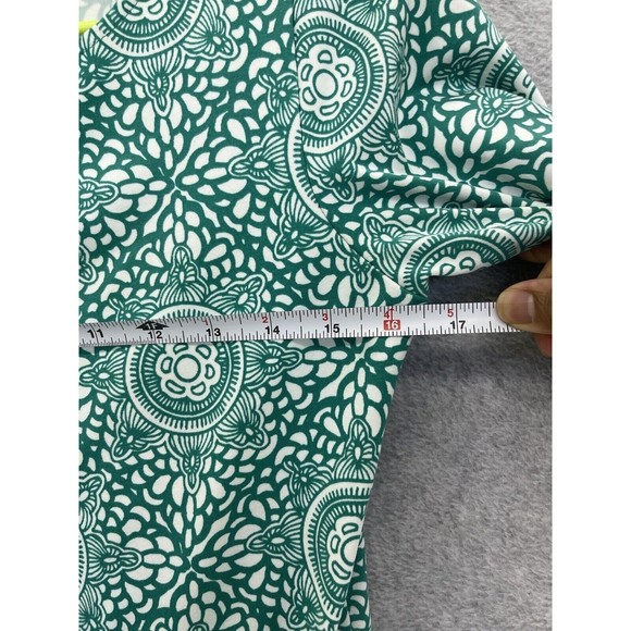 LOLA by AFG Women's Dress Pullover Green Short Sleeve A Line Activewear Small - Picture 7 of 10
